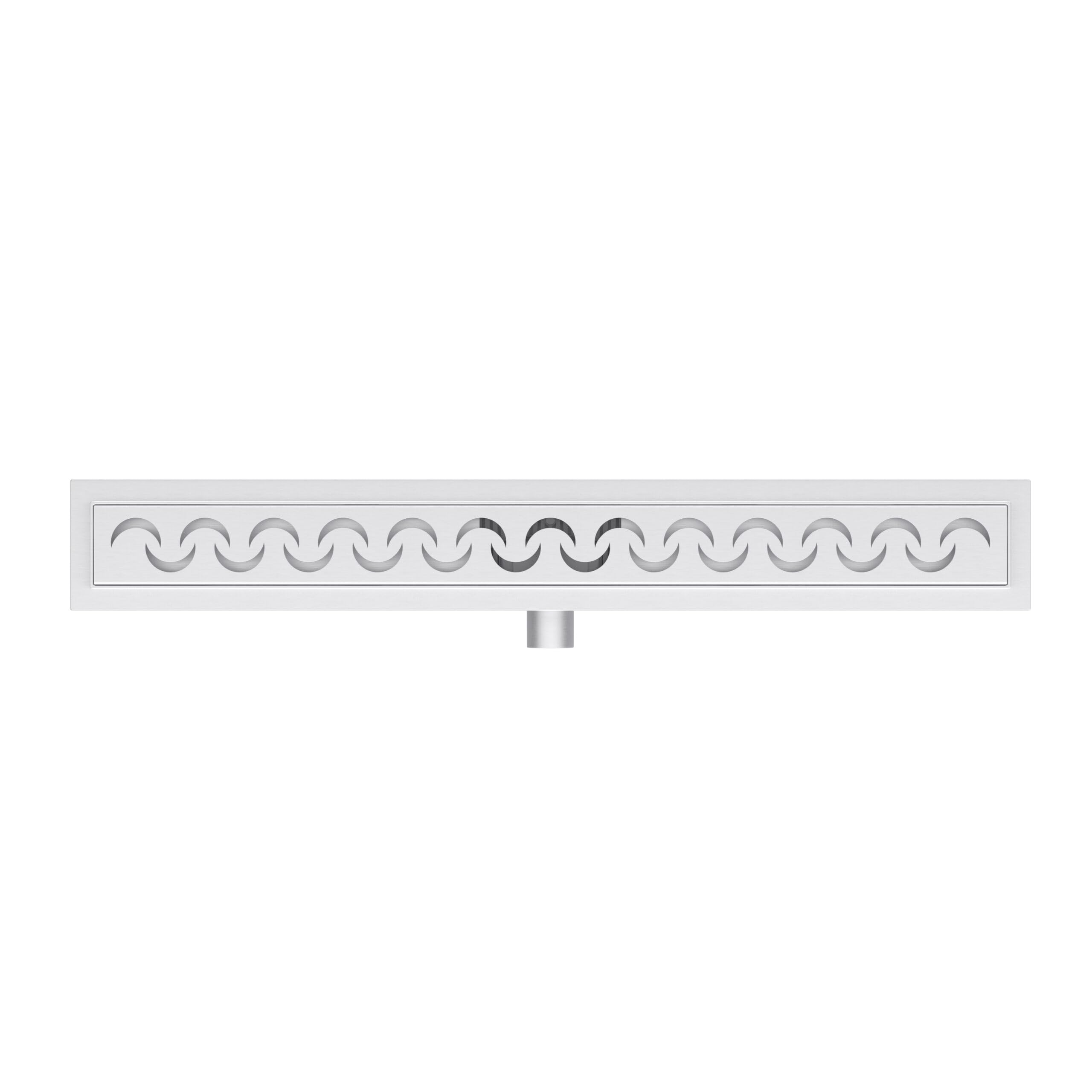 AQUAUNO - Canaleta de ducha de acero inoxidable de 60 cm – Desagüe lineal de acero inoxidable AISI 304 con cubierta de acero inoxidable, tapón de olor extraíble para la ducha en el suelo