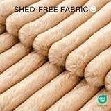 MEWOOFUN Hundebett Mittelgroße Hunde Waschbares - Donut Hundebett mit Rutschfester Unterseite, Hundebetten Großes Katzenbett Flauschig Beruhigendes Anti-Angst, Kamel 64x64cm