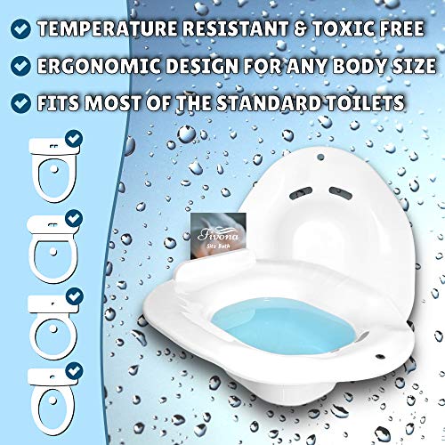 Set of 10 Sitz Bath Toilet Seats for Hemorrhoid Treatment Postpartum