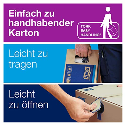Tork Xpress Multifold Papierhandtücher 150299 - H2 Universal Falthandtücher für Handtuchspender - mehrfach gefaltet, 2-lagig, weià - 20 x 237 Tücher – Bild 6