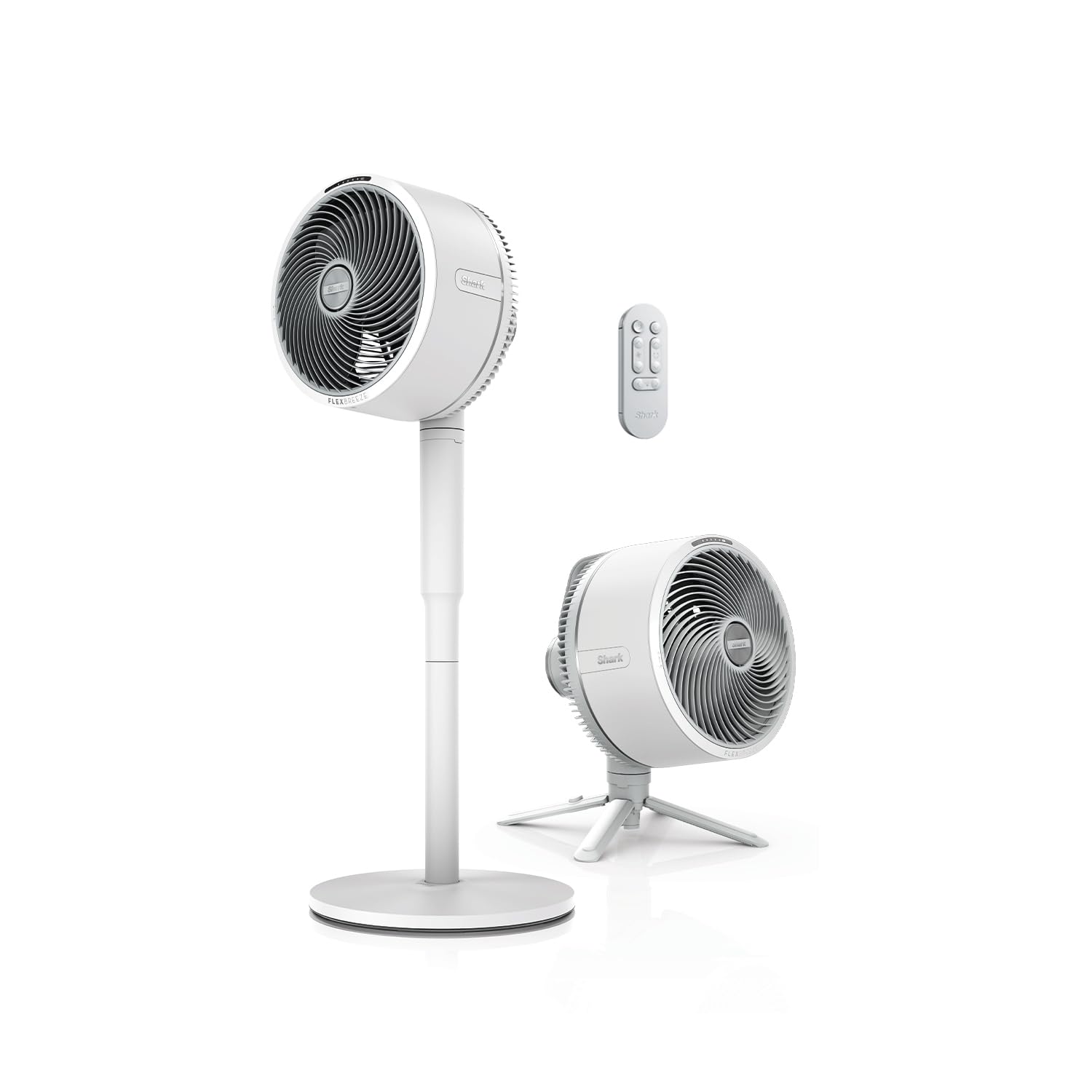 Shark FlexBreeze Cordless Table & Pedestal Fan FA200INWH | 24Hrs Battery | 70 ft Air Throw | BLDC Motor | 180° Oscillation (10 Angles) | 55° Vertical Tilt | 5 Speeds + 2 Breeze Modes | Remote, White-picture-20