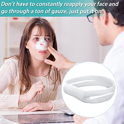 Elastic Nose Bandage, External Nasal Bandage Dressing Holder With High Absorption Capacity For Nose, White #TOP3