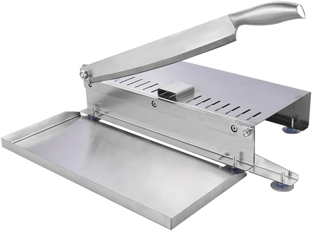 Commercial Meat Slicer Electric Ribs Chopper Heavy Duty Food Slicer Knife Meat Cutter for Beef Chicken Fish Vegetable