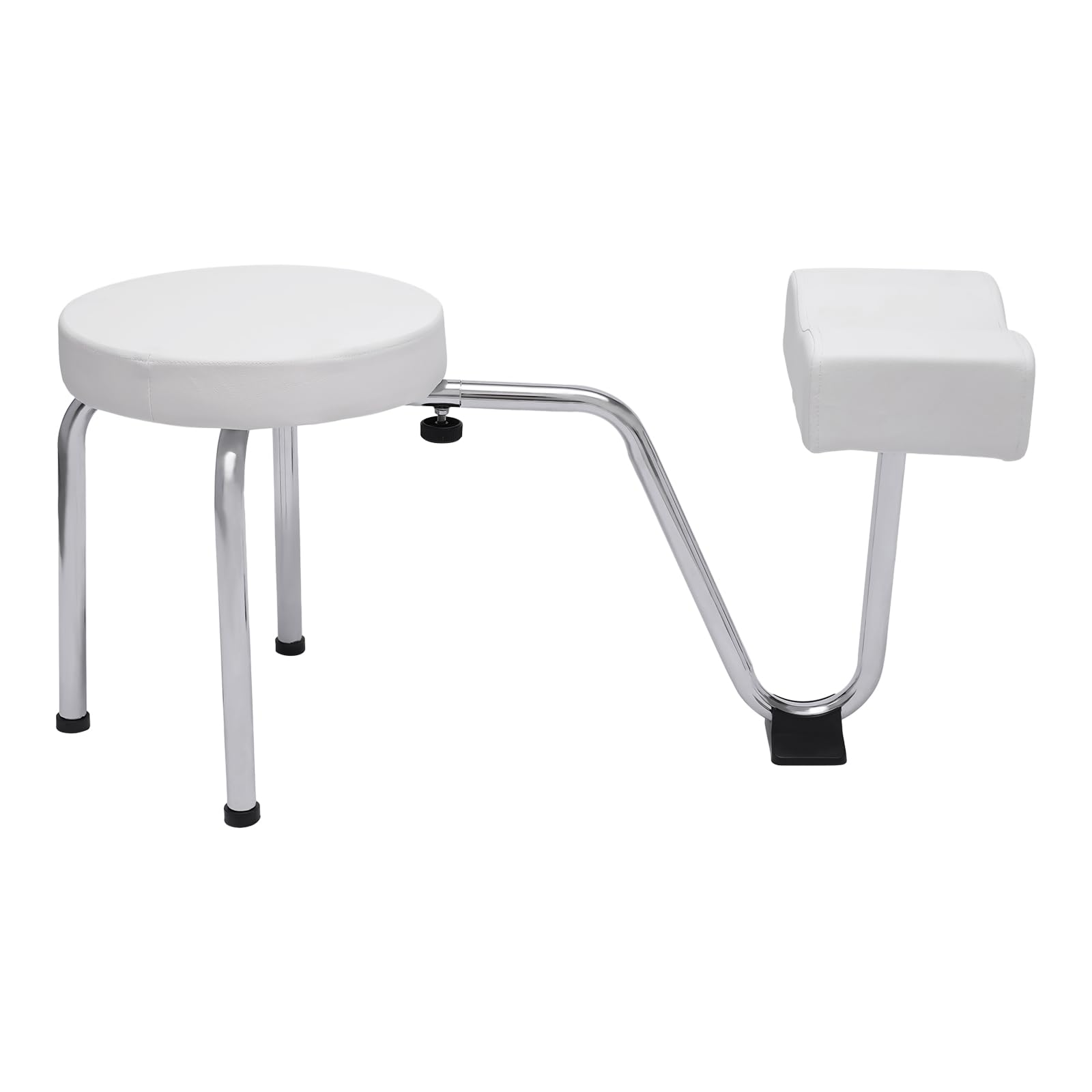 Sgabello pedicure regolabile poggiapiedi poggiapiedi regolabile in altezza pedicure sgabello manicure bellezza salone spa tatuaggio sedia strumenti studio unghie nero (bianco)