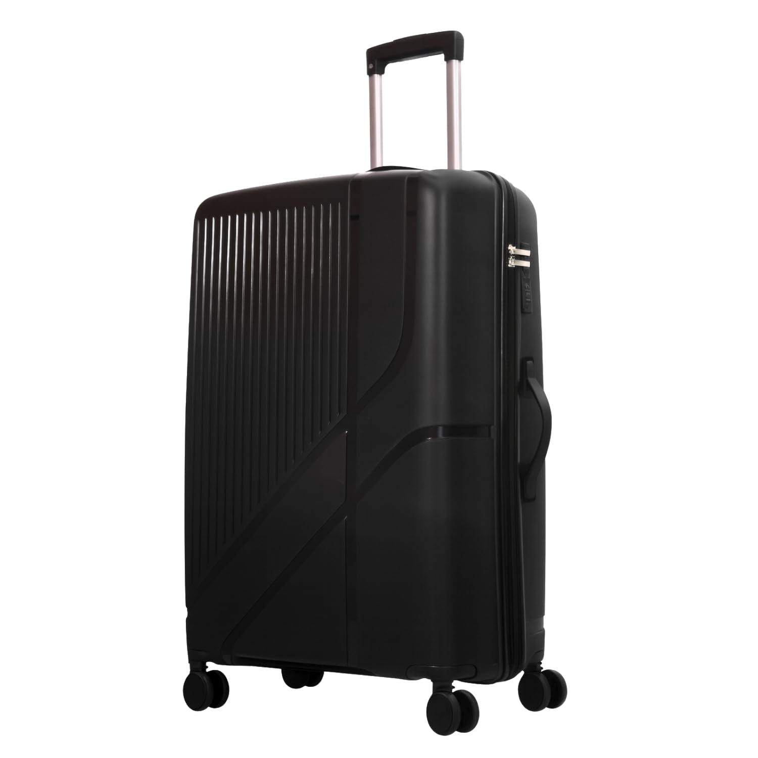 Hard-Shell Luggage Trolley Bag with 360° Spinner Wheels, Large Capacity Travel Carry-On Suitcase (Style-2, Black, 28 INCH)-image-21