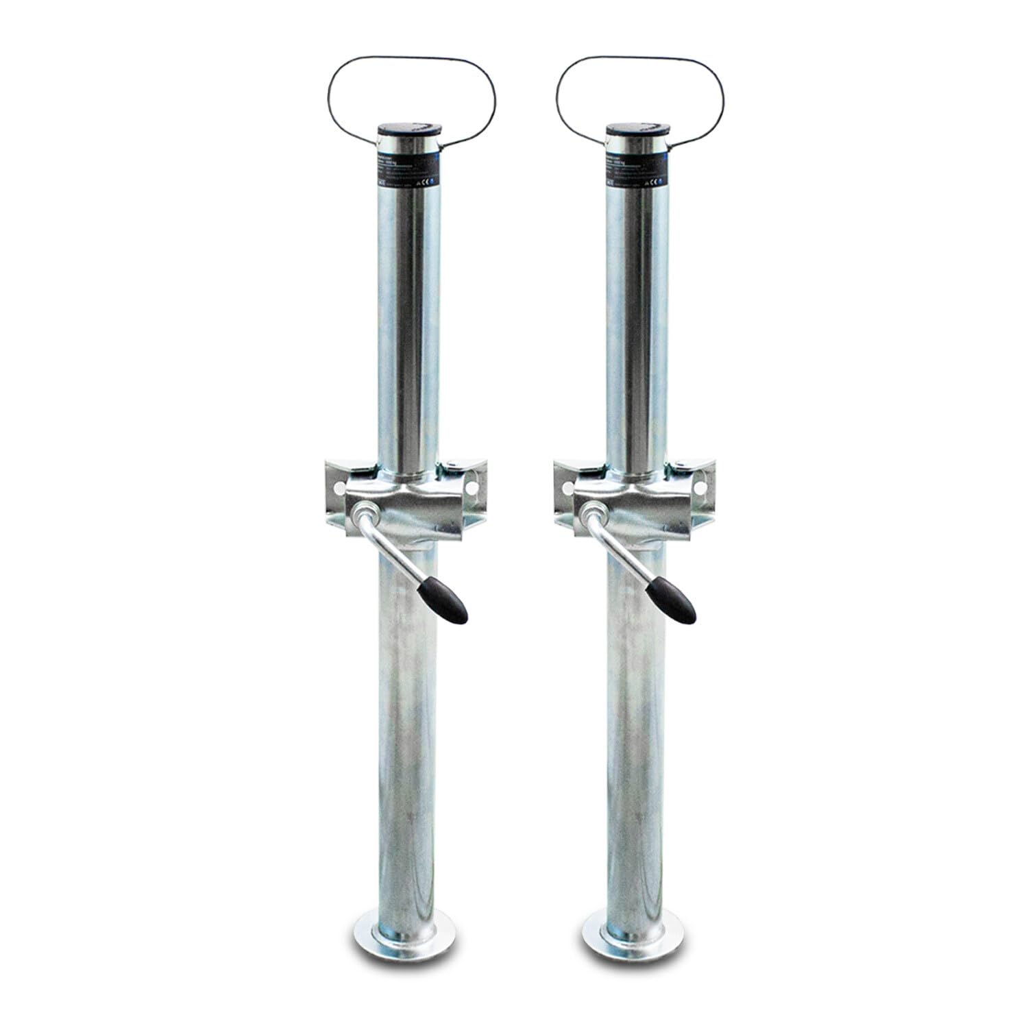 Bituxx Anhänger Stützrad Stützen Unterlegkeile Halter Klemmschellen - 10 Teile Set