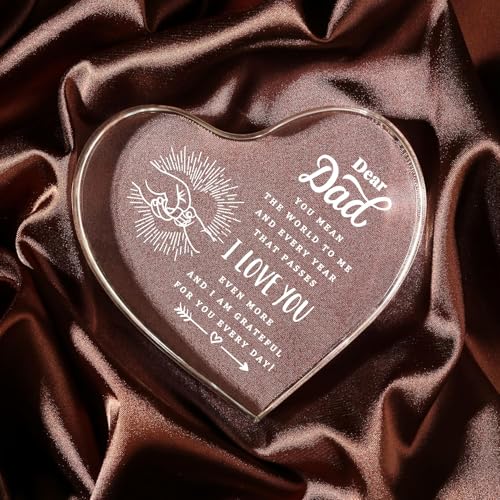 Image of Gifzy Dad Gifts - Delicate Dad Birthday Gifts from Daughter Son - Engraved Acrylic Decorations Christmas Fathers Day Birthday Gift for Dad, Idea