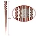 Antner Handmade Japanese Chopsticks Reusable Natural Wooden Chopstick with Box, 5 Pairs Gift Set