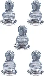 Bico de Mamadeira 100 % Silicone c /5 unidades Anatômico - ( não serve na mamadeira boca larga) Marca SONNE., Sonne, Transparente, Incolor