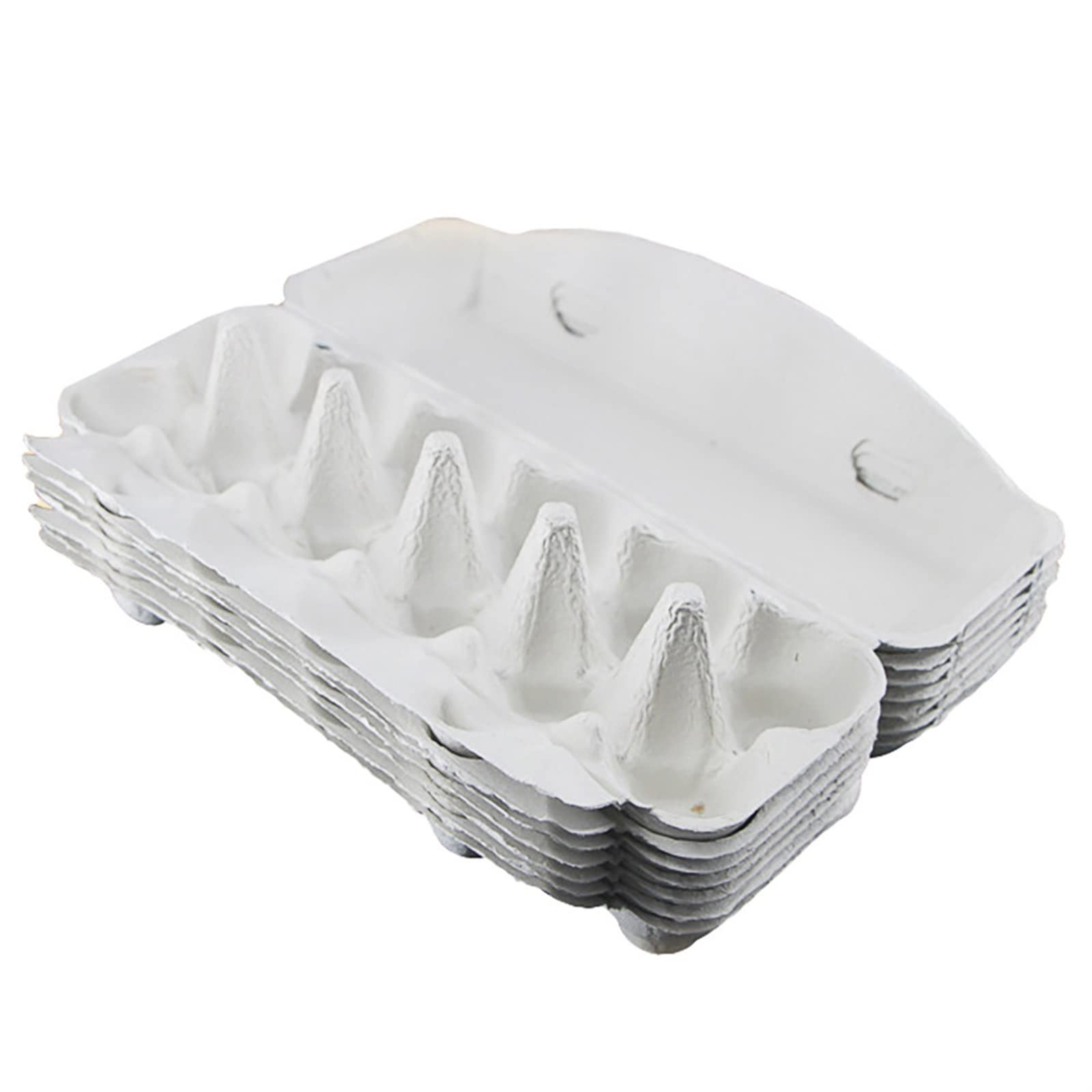 Cubo de Huevos para refrigerador Cartones de Huevos Bandejas de Papel Bandejas Planas de Almacenamiento Contenedores Soportes Estuche para Huevos Caja de cartón Reutilizable