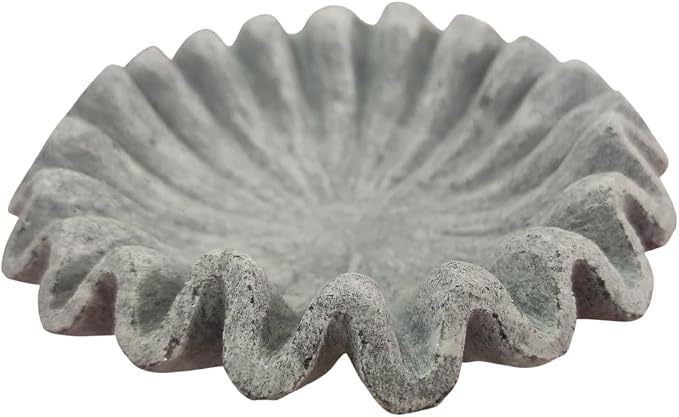 Pushpa Exports Marble Ruffle Bowl