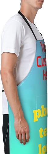 Miniatura 3 de Delantales personalizados para hombres, añade tu nombre, logotipo, texto, imagen, delantal de cocina para hombre