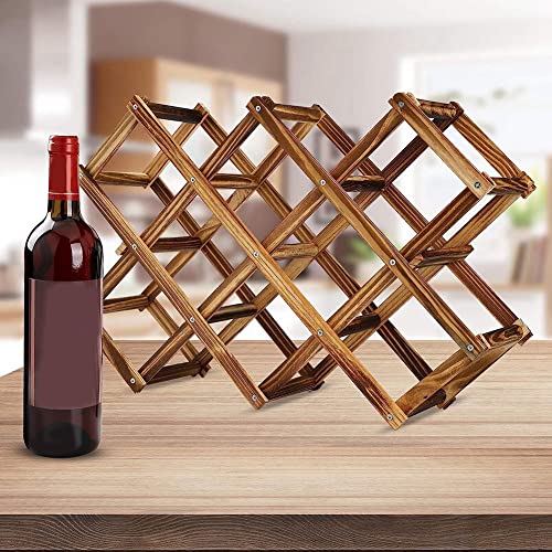 Soporte de Vino de Madera para 10 Botellas miniatura 4