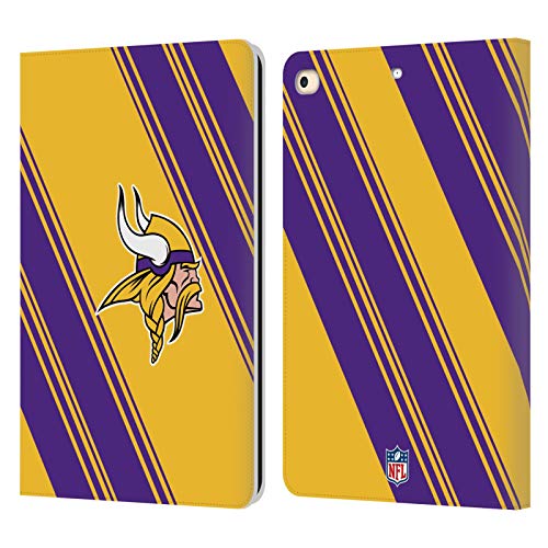 Funda iPad 9.7 2018 de cuero libro NFL Minnesota Vikings carcasa protectora con tarjetero soporte