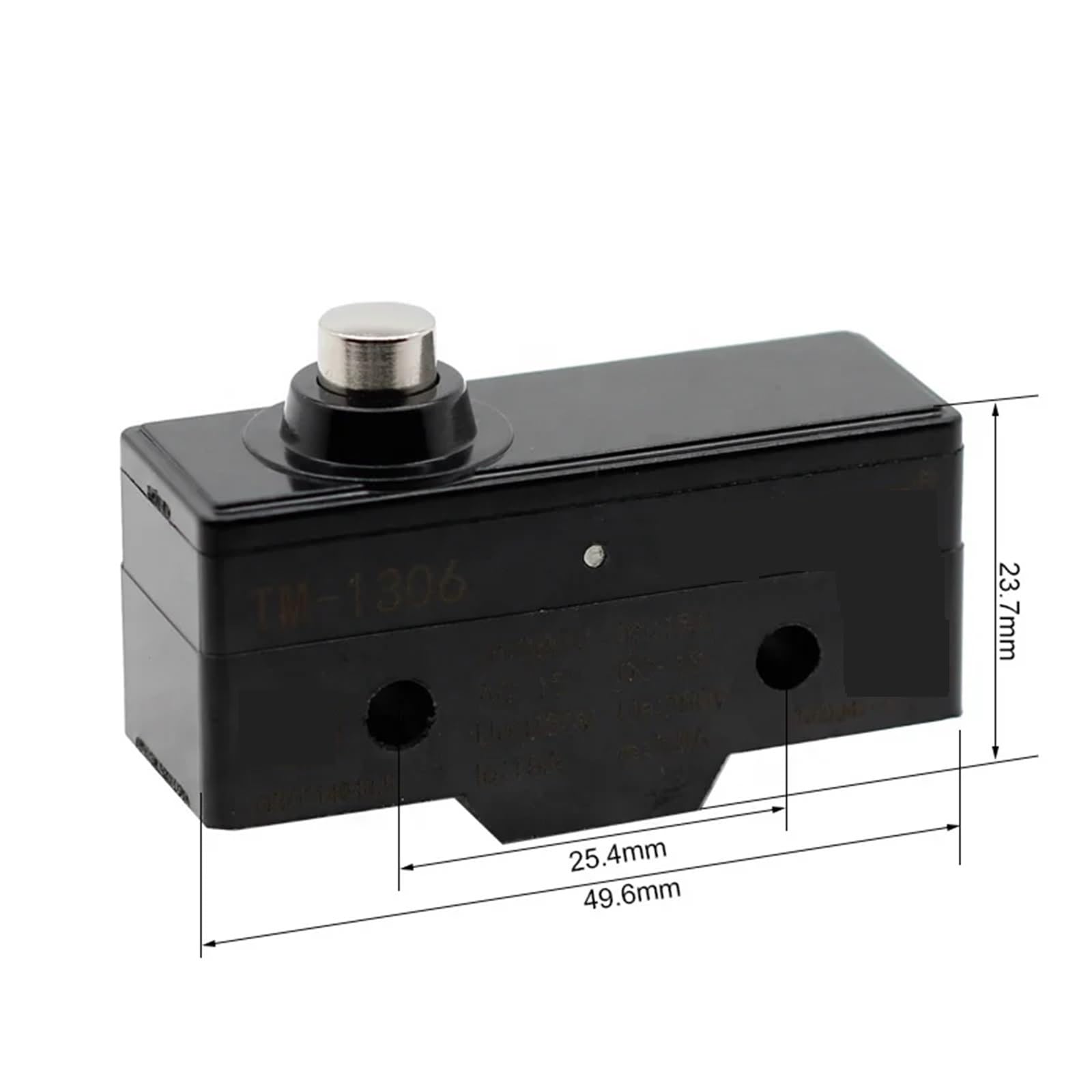 1 pz interruttore di finecorsa momentaneo con stantuffo a pulsante SPDT 15A