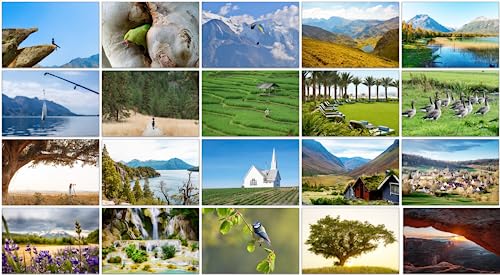 Bear and Bee 100 Landschaftspostkarten mit 100 verschiedenen Motiven Postkarten Landschaften (100 Fotokarten)