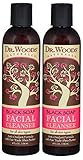 Dr. Woods Black Soap Liquid Facial Cleanser with Organic Shea Butter, 8 Ounce (Pack of 2)