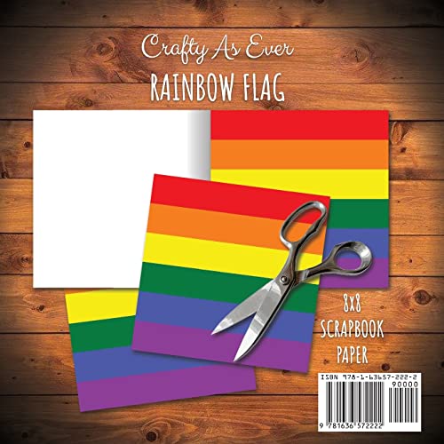 Rainbow Flag Scrapbook Paper Pad: Pride LGBT Art 8x8 Decorative Paper Design Scrapbooking Kit for Cardmaking, DIY Crafts, Creative Projects image 4