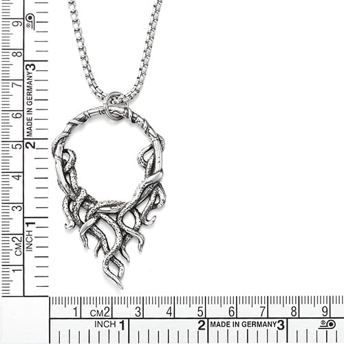 COOLSTEELANDBEYOND Mens Steel Tentacle Pendant Necklace Gothic Kraken Octopus Pendant Necklace, Dark Nautical Jewelry - Image 4