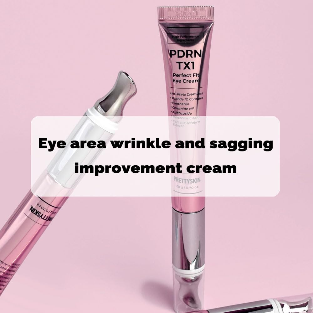 Amazon.co.jp: PRETTYSKIN TX1 ヴィーガン PDRN 21% アイクリーム 微細