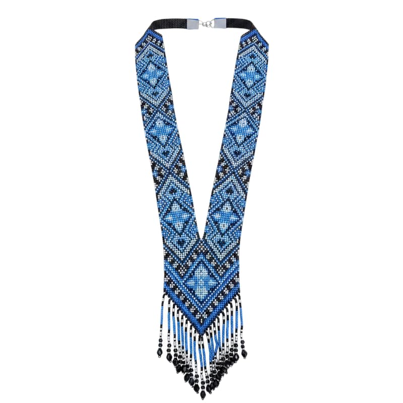 Collier Gerdan ukrainien, cadeau bijou fait main multicolore