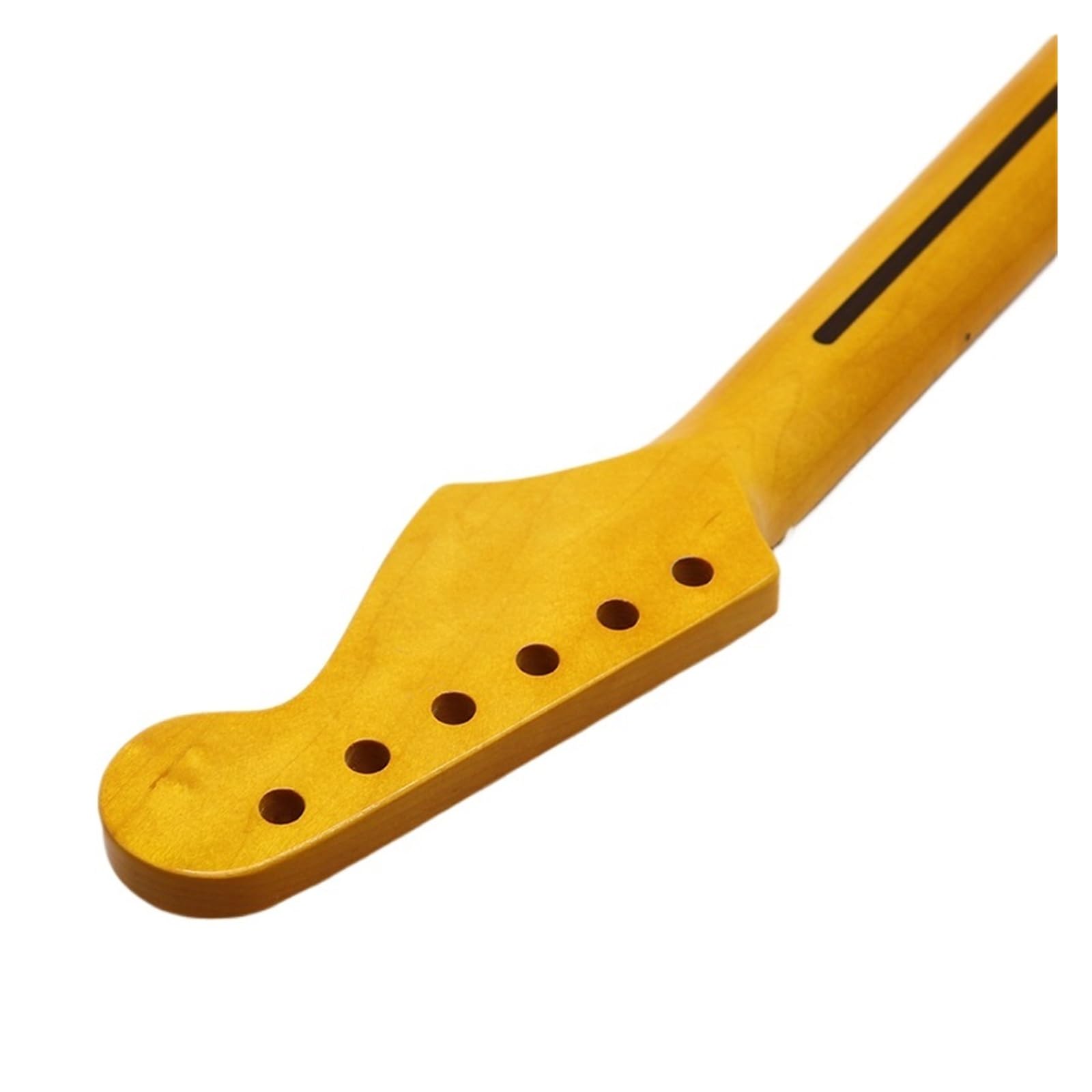 Chitarra elettrica St Neck 6 corde 21 tasti Manico for mancini Manico in legno di acero Leggermente giallo lucido Manico for chitarra modificato fai-da-te