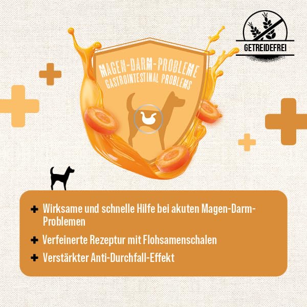 MACs Dog Vetcare Gastrointestinal Moro'sche Karottensuppe 6 x 400g | mit frischen Karotten, Flohsamen und Meersalz | Vegetarisch
