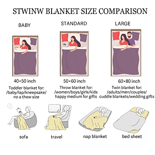 Throw Blanket Purple Sugar Candy Skulls Summer Cooling Blanket Super Soft Micro Fleece Blanket Lightweight Comfort Warm For Couch Travel Chair - All Season Premium Bed Blanket 80 X 60 Inches #TOP5