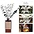 Aeeteek Reed Diffuser Set - Lily Tuberose Essential Oil, 5.07oz/150ml Floral Aroma Oils Scents with Flower Decoration and Rattan Sticks, Home Fragrance for Bedroom Bathroom Shelf Office Room Decor