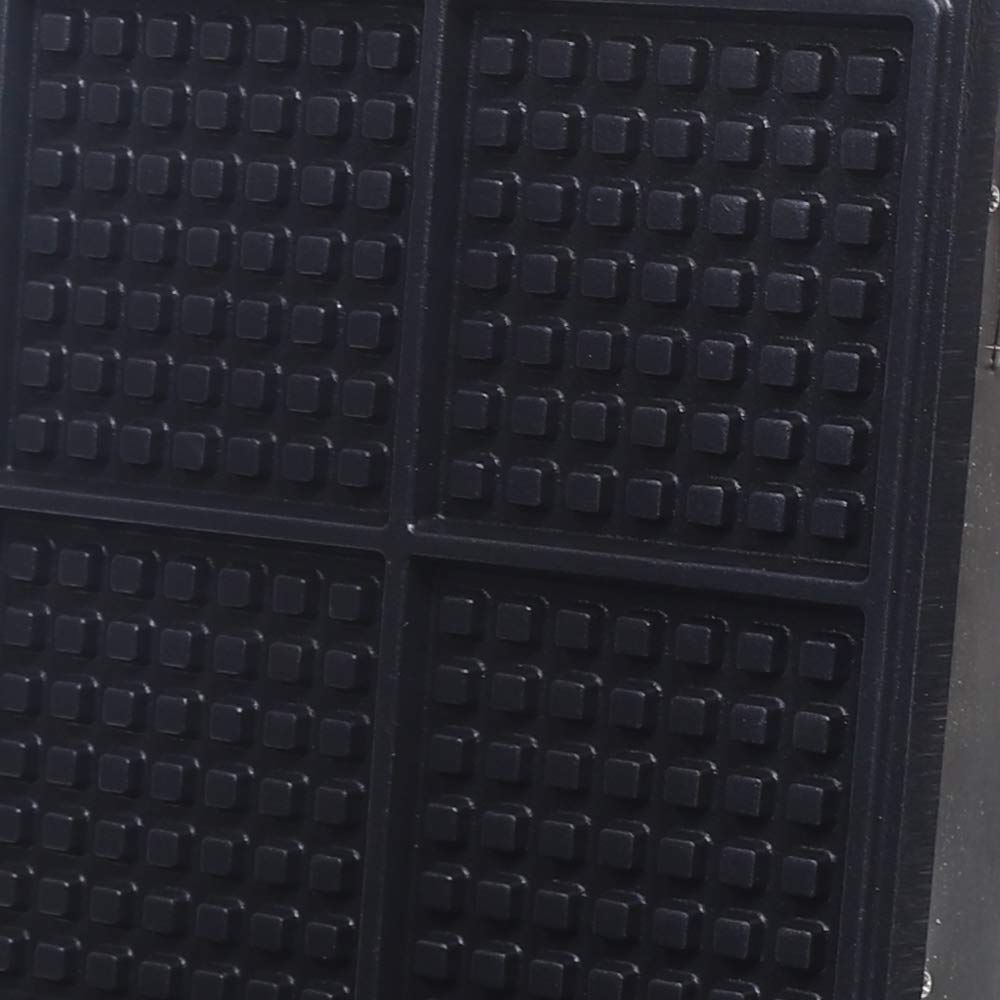 Piastra per waffle, 1750 W, rivestimento antiaderente piastre per waffle automatica con controllo della temperatura e timer Macchina per waffle commerciale