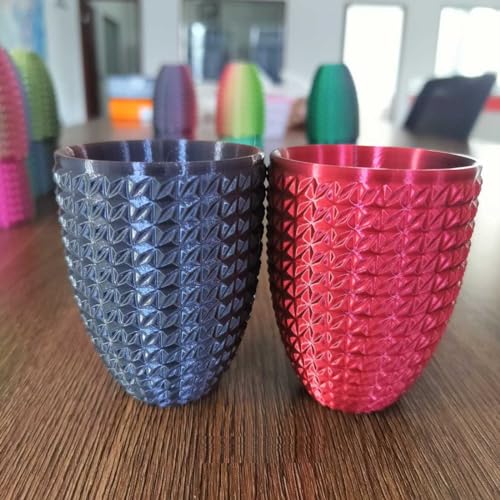 CC3D Silk Dual Colour PLA Filament Silk Black/Red 1.75mm 1KG 3D Printer Filament Two Colour Coextrusion Filament Shiny M