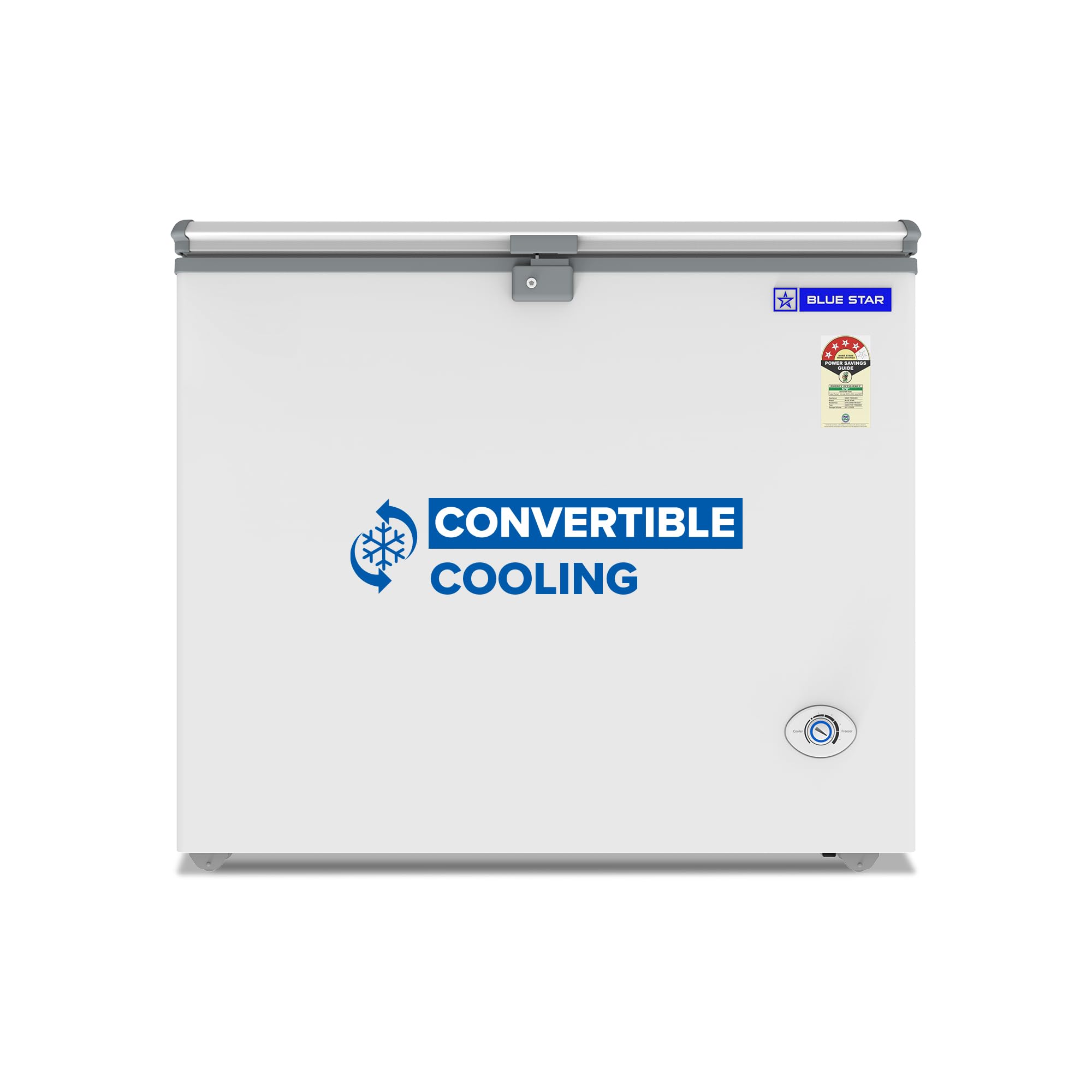 Blue Star CF4-230NEYW Single Door Deep Freezer (215 Liter, White, 4-star)