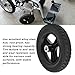 Electric Wheelchair Rear Wheel 10 Inch Anti Skid Polyurethane Tire Strong Bearing Capacity Alloy Hub Wheelchair Wheel Replacement for Electric Wheelchairs and Mobility Carts