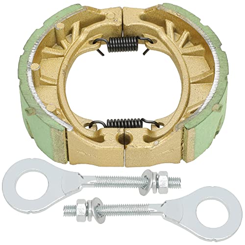 Image of GREHUA Mini Bike Brake Shoes & Chain Adjuster Kit Compatible with Coleman CT200U BT200X CT200U-EX Baja Warrior Heat Massimo MB165 MB200 Predator 212cc 196cc 6.5hp Minibike Scooter Moped Parts Green