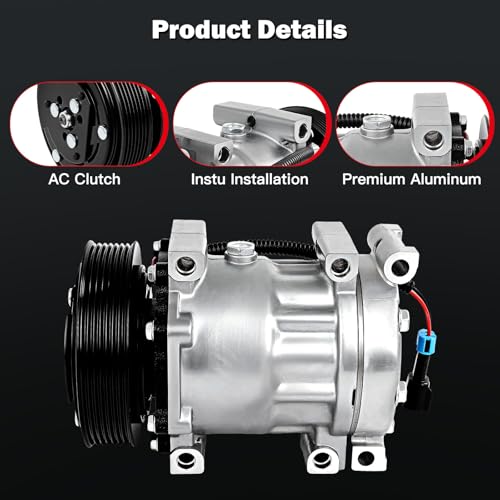 Image of cciyu Air Conditioning Compressor Fit for Dodge Dakota 3.9L 5.9L