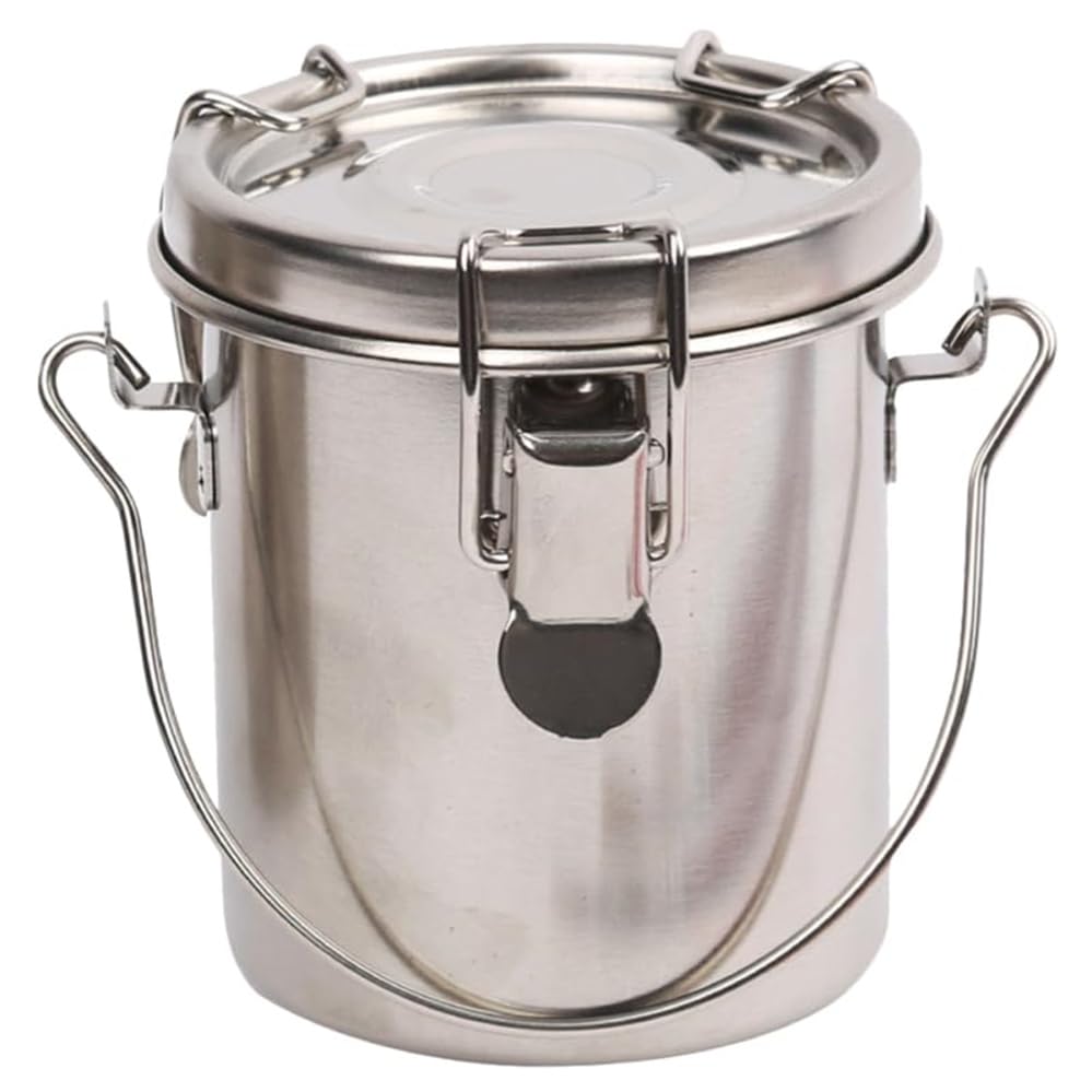Seau en acier inoxydable pour laver les pinceaux lors de vos sessions de peinture en plein air