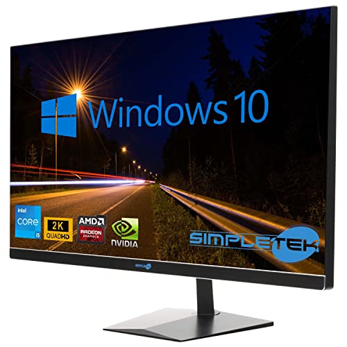SIMPLETEK - All in One i5 10ª Gen AiO 27' 2K Windows 10 Pro 64GB RAM SSD 4TB con GPU GTX1660 6GB WiFi6 + BT 5.2 + Webcam | Ideal para edición/juegos