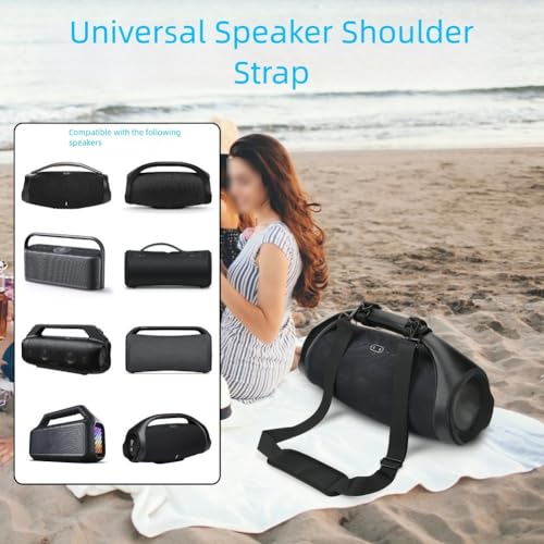 Correa de hombro portátil para altavoz, correa de transporte de nailon al aire libre para JBL para Boombox 1/2/3, accesorio de transporte de manos negras - imagen 5