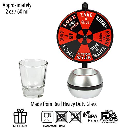 Wheel of Shots - The Drinking Game Where Everybody Wins - Spin The Wheel to Choose Your Fate - A Perfect Party Game You Can Bring Anywhere - Thumbnail 3