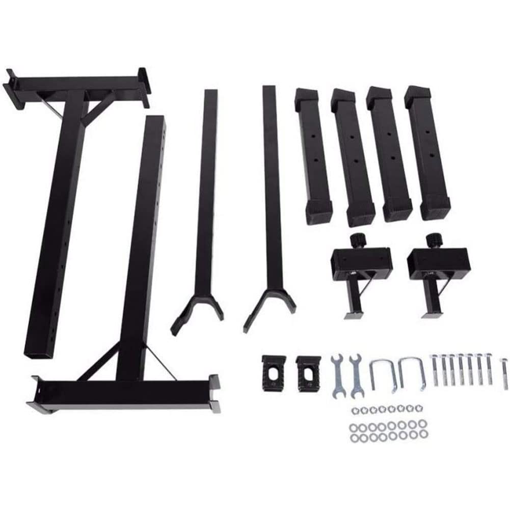 HUOLE Supporto per Sollevamento Pesi, Regolabile in Altezza da 105 a 160 cm, Supporto per bilancieri Lunghi a Dischi, carico Massimo 200 kg