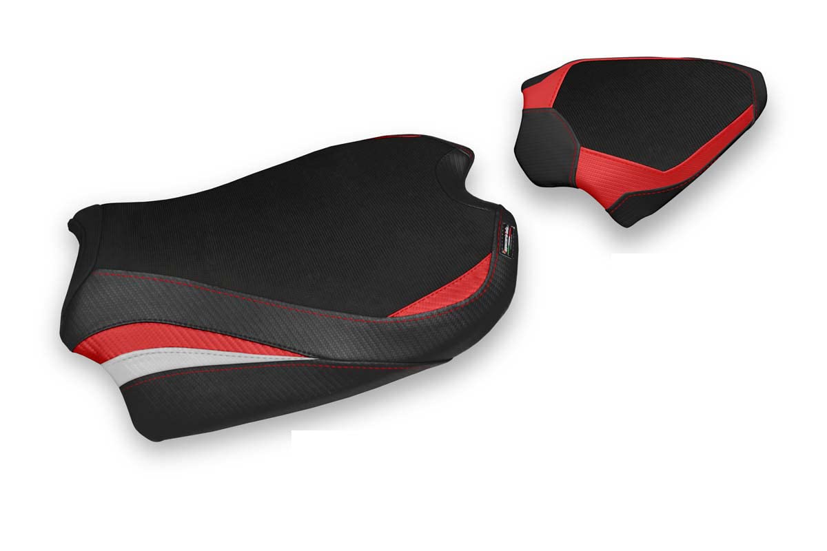 Sattelbezug aus Polsterung Italien, kompatibel mit Ducati Streetfighter V4 (20-21) Modell Sumen