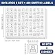 GOMAKERER 400 Stück Lichtschalter Aufkleber, 34 Designs Transparent Schalter ID Aufkleber Schwarz Schalttafel Label Aufkleber Für Hause Küche Badezimmer Büroschule 19x19mm