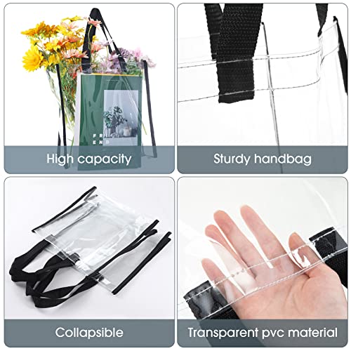 Saintrygo 12-Pack Clear Tote Bags