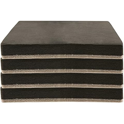 Felt 5 Heavy Furniture Movers for Hard Surfaces (4 pieces) - Tan, 5 Square SuperSliders by Super Sliders Cover