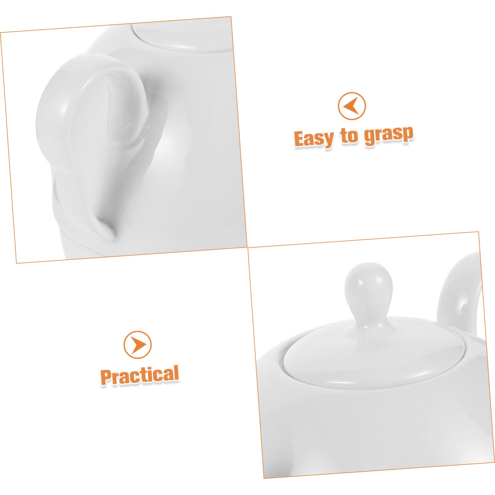 Cabilock Juego de Té Elegante de Porcelana China 620ml, Tetera y Taza para Infusiones, Resistente al Calor, para Té Floral y Café en Casa