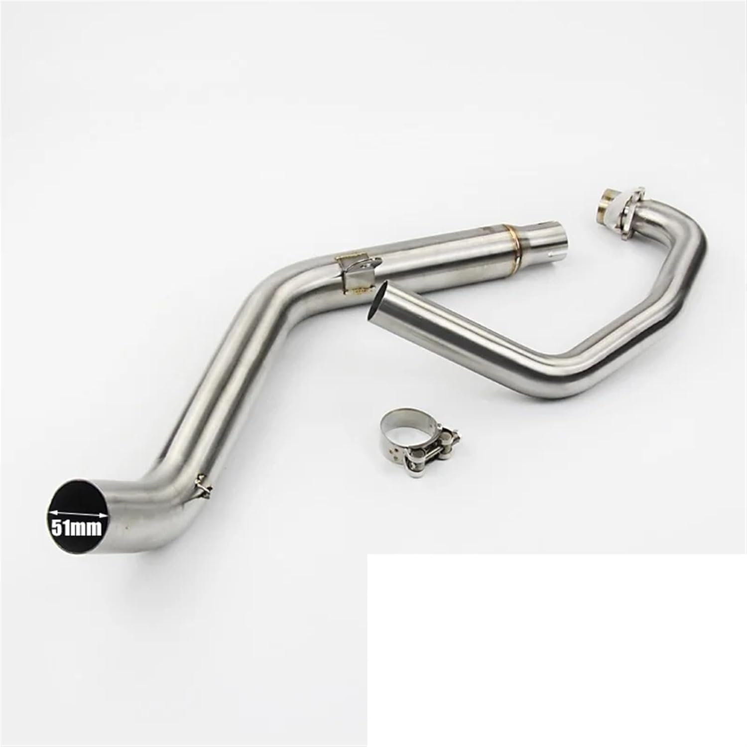 オートバイマフラー CB190 用 CB190R オートバイの排気マフラーリンクパイプ 51 ミリメートル排気ヘッダーフロントパイプ