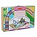 Melissa & Doug 19-Piece Wooden Take-Along Tabletop Kingdom – Carriage, Horse, Unicorn, Dragon, More