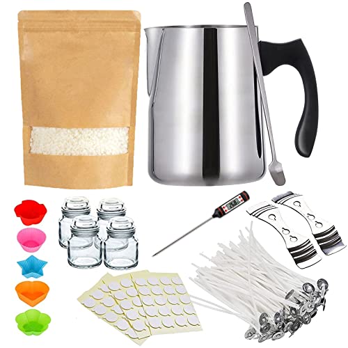 LCPKUTTR Candle Making Kit for Adults with Soy Wax Flakes Candle Wax Melting Pot THD-1210