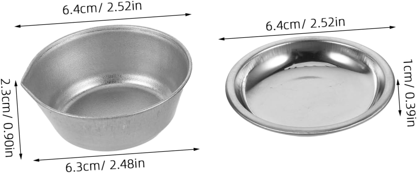 1set Round Iron Mixing Palette with Spout Watercolor and Makeup Tray for Artists and Model Painting for Precise Color Mixing and Creative Projects