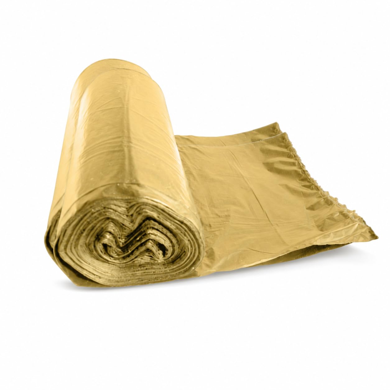 Sacchi spazzatura industriali HD, 10 sacchi per rotolo 800 g, materiale polietilene, colore ambra, dimensioni 70x110 cm, sacchetti immondizia resistenti, confezione da 20 rotoli